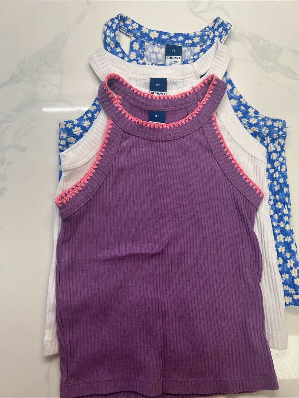 Old Navy Ribbed Tank Top Bundle (3)